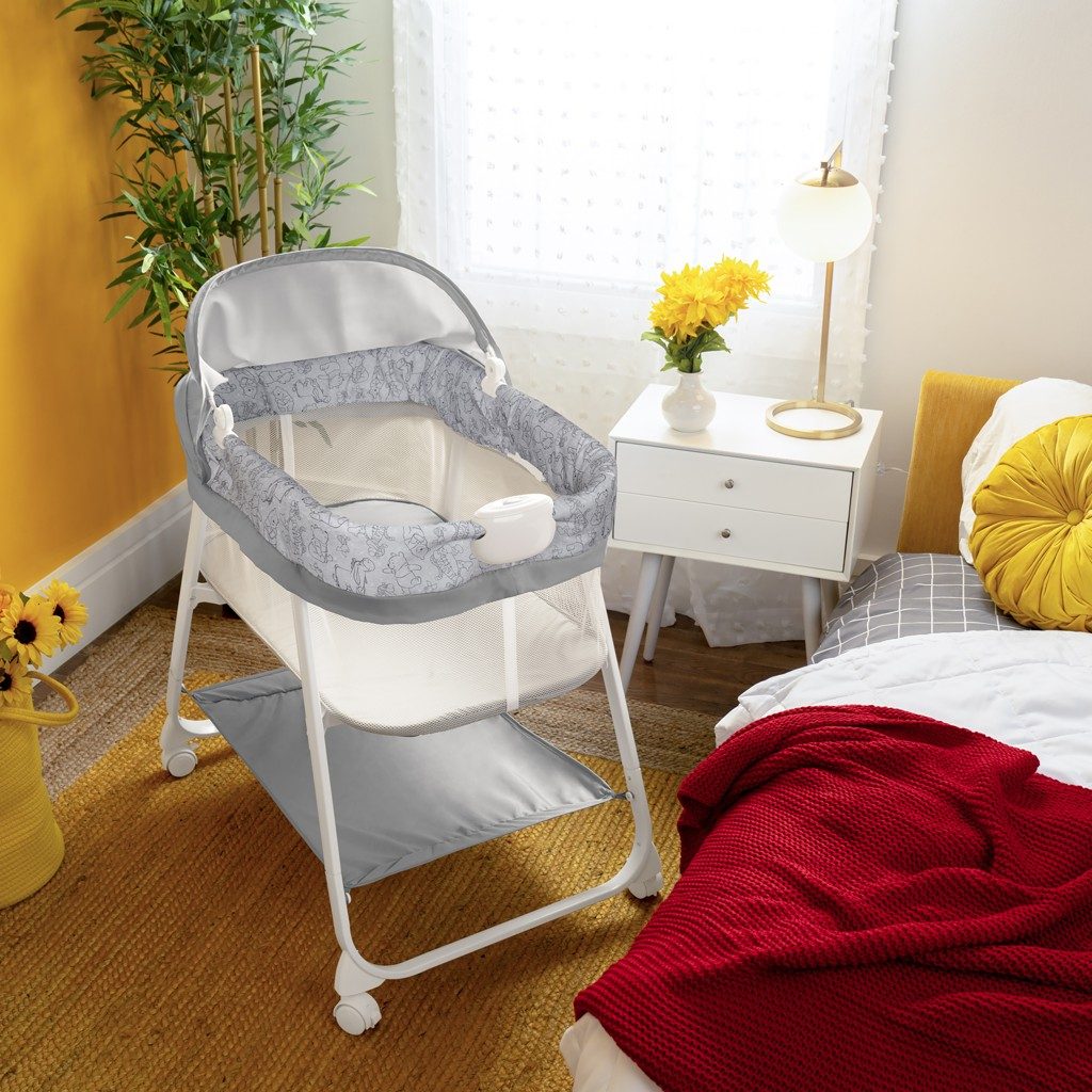 DISNEY BABY Postieľka s vibračnou jednotkou skladacia Winnie the Pooh 0m+ do 7 kg – Obrázok 9