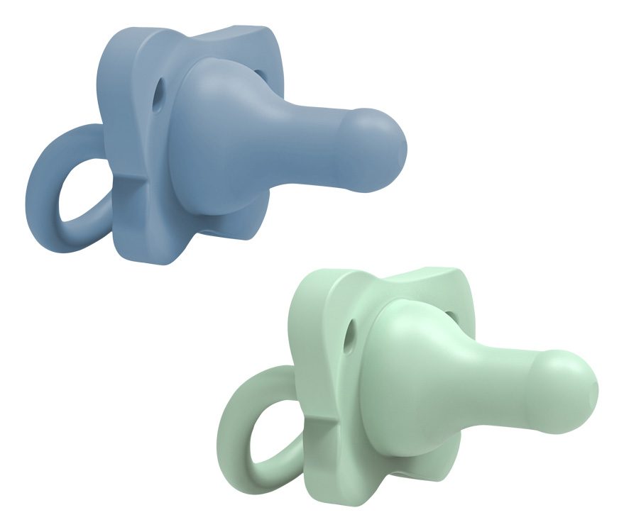 DR.BROWN'S HappyPaci cumlík 0-6m 2ks, modrý/zelený – Obrázok 9