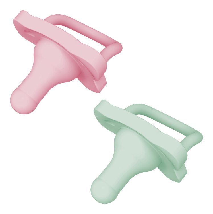 DR.BROWN'S HappyPaci cumlík 0-6m 2ks, ružový/zelený – Obrázok 5