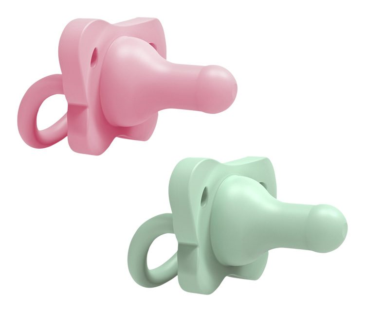 DR.BROWN'S HappyPaci cumlík 0-6m 2ks, ružový/zelený – Obrázok 8