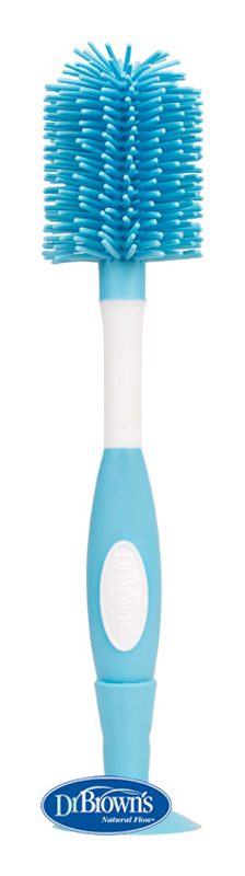 DR.BROWN'S Kefa na fľaše Soft silikónová modrá – Obrázok 2