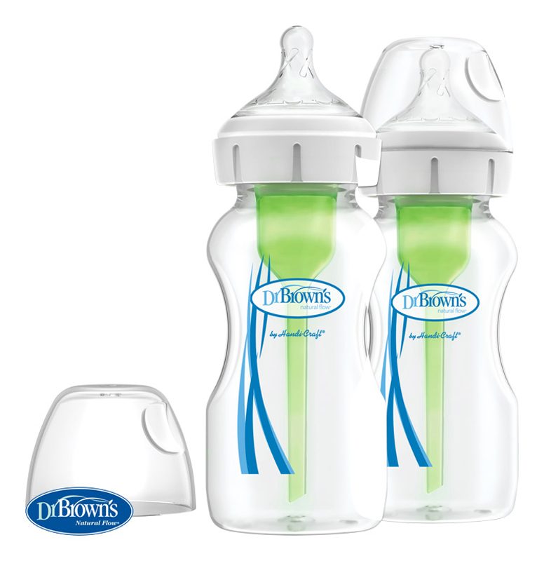 DR.BROWN'S Fľaša antikolik Options+ široké hrdlo 2x270 ml plast – Obrázok 2