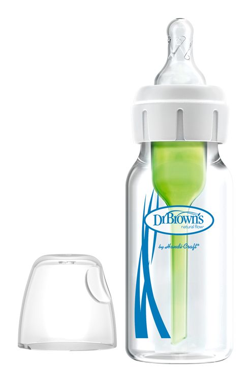 DR.BROWN'S Fľaša dojčenská Options+ sklenená Anti-colic 120ml – 1ks – Obrázok 2