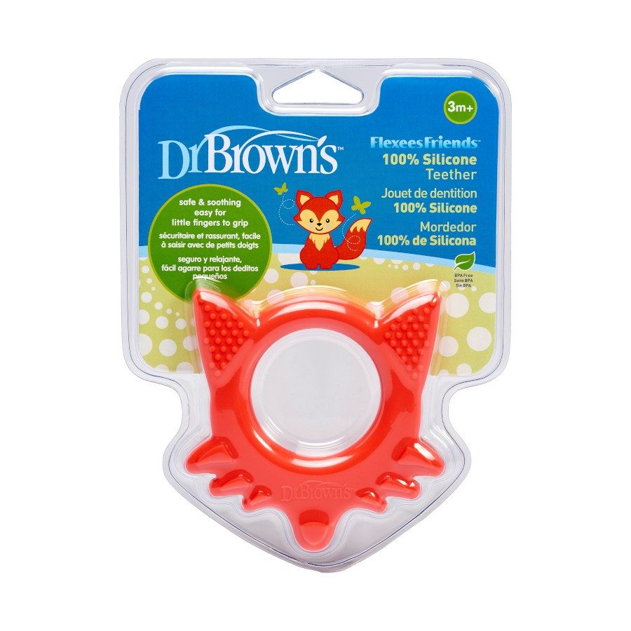 DR.BROWN'S Set Zberač materského mlieka + Hryzačka Flexees Friends líška – Obrázok 10