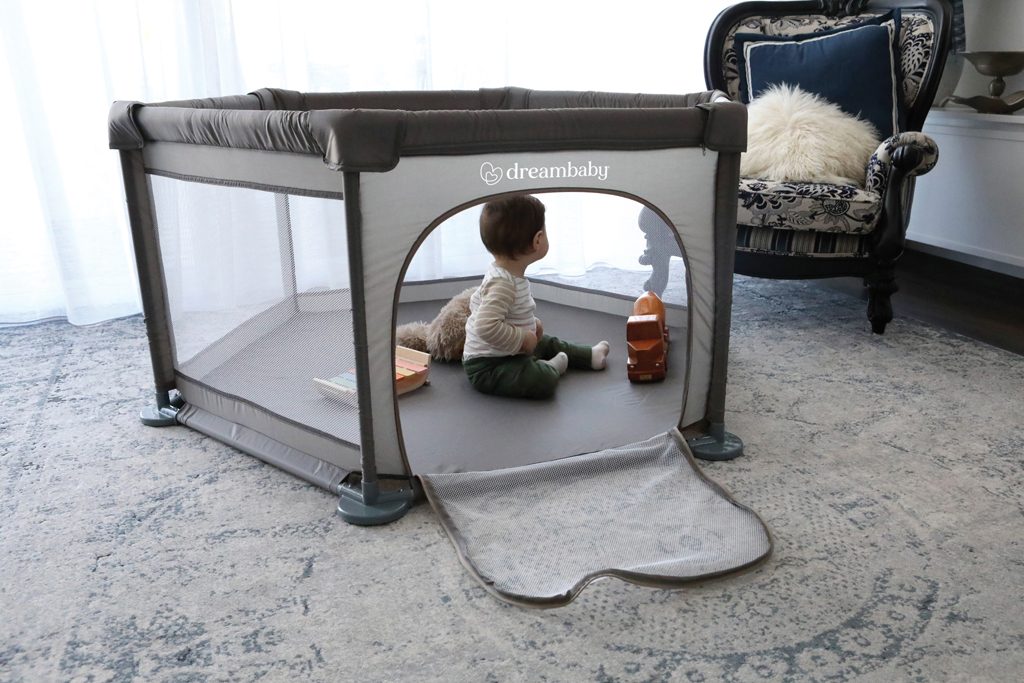 DREAMBABY Ohrádka Explore 6-hranná priemer(uhlopriečne) 140 cm x (strana) 70 cm Taupe