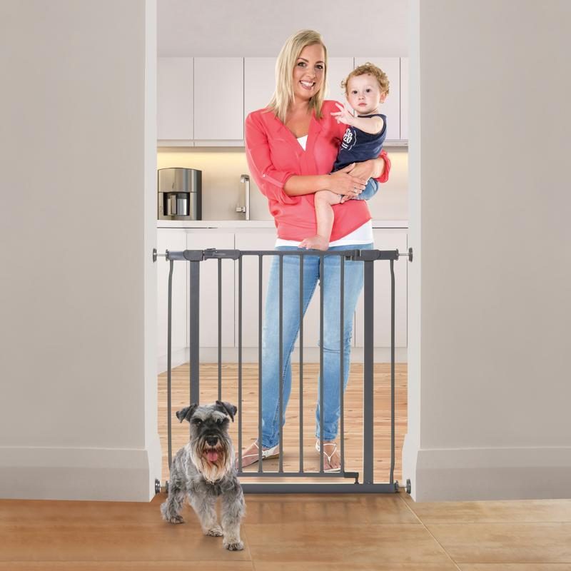 DREAMBABY Zábrana bezpečnostná kovová AVA 75-81 cm, šedá – Obrázok 4