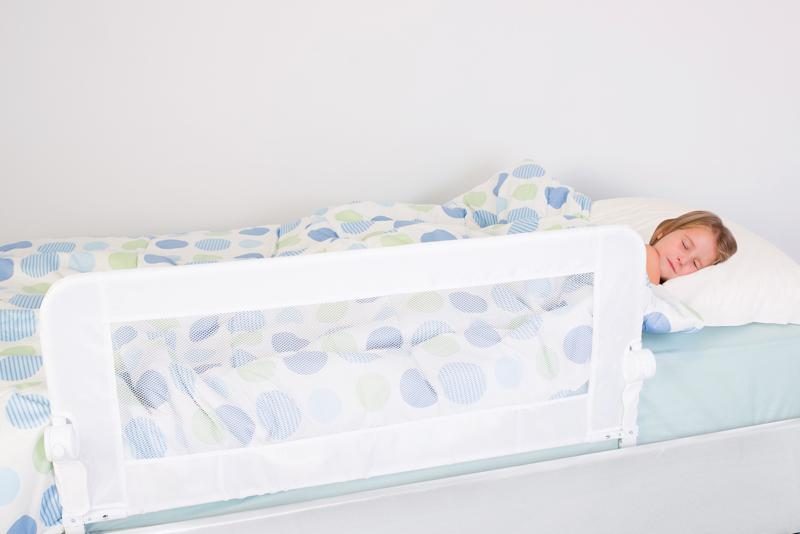 DREAMBABY Zábrana bezpečnostná Maggie na posteli Extra veľká 110x50 cm biela – Obrázok 3