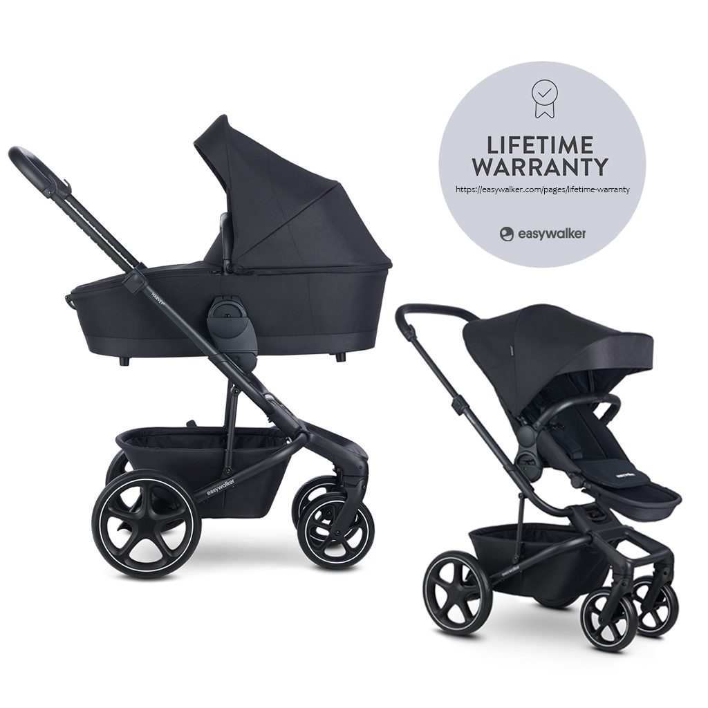 EASYWALKER Kočík kombinovaný Harvey⁵ 2v1 Midnight Black LITE RWS – Obrázok 2