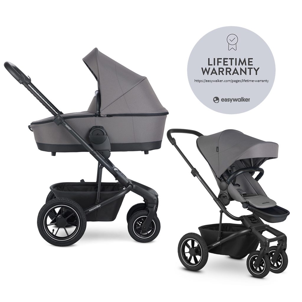 EASYWALKER Kočík kombinovaný Harvey⁵ 2v1 Pebble Grey LITE AIR – Obrázok 2
