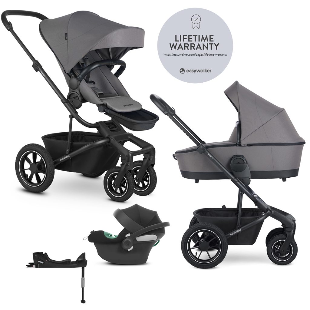EASYWALKER Kočík kombinovaný Harvey⁵ 2v1 Pebble Grey LITE AIR + CYBEX Aton B2 i-Size + základňa – Obrázok 2
