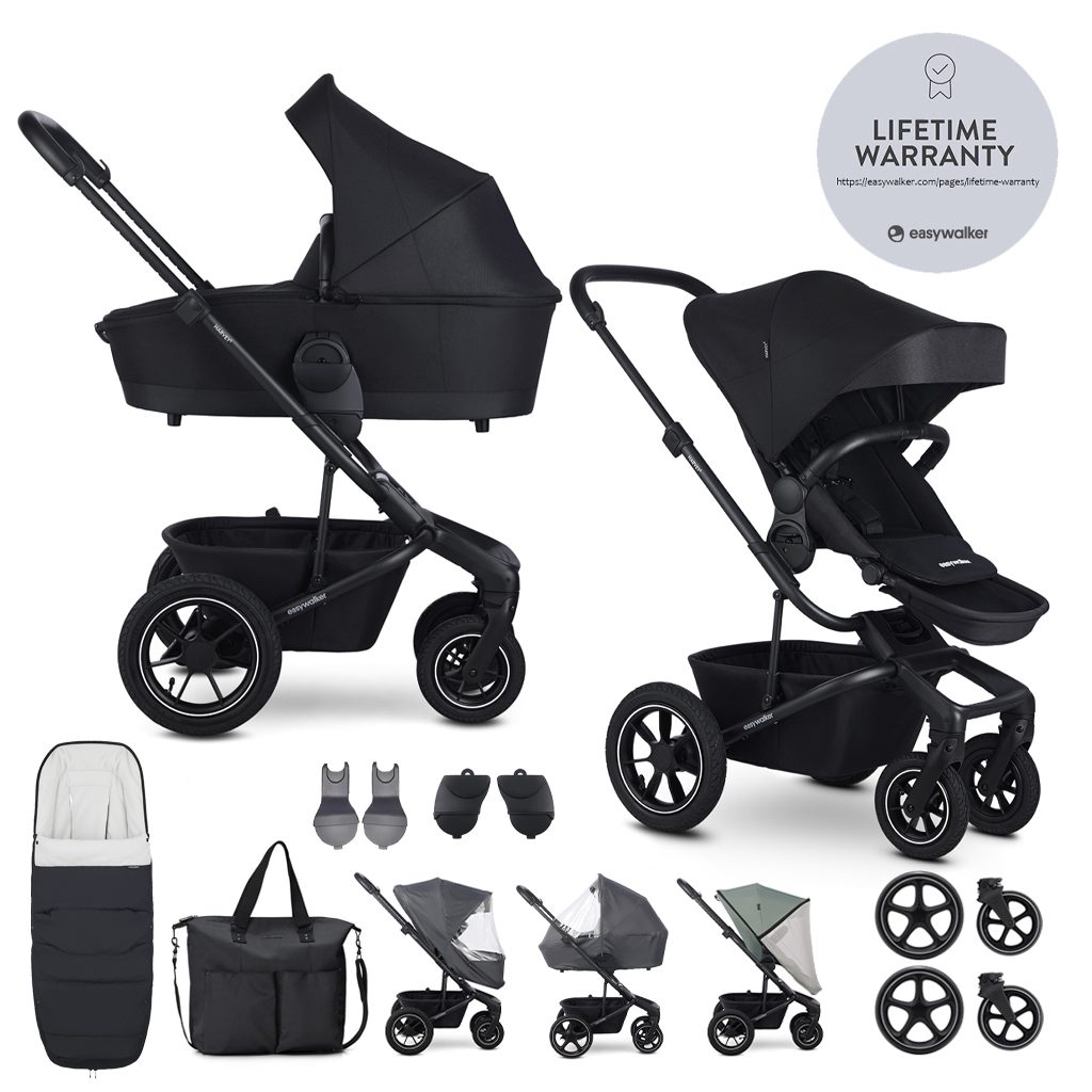 EASYWALKER Kočík kombinovaný Harvey⁵ Midnight Black XXL AIR