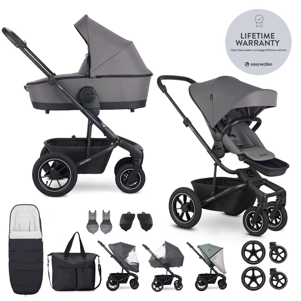EASYWALKER Kočík kombinovaný Harvey⁵ Pebble Grey XXL AIR