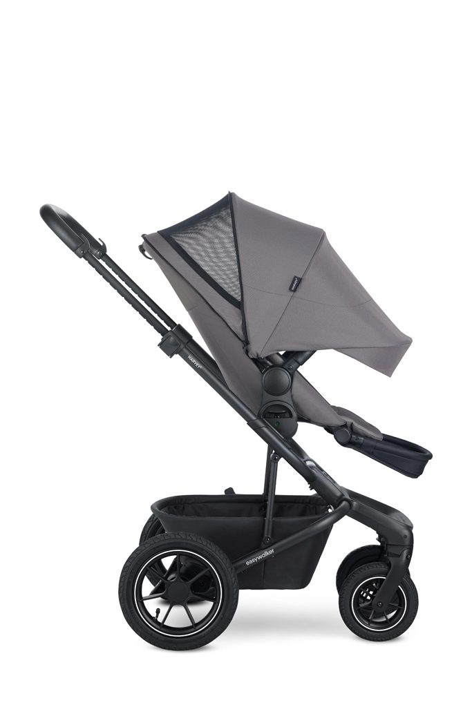 EASYWALKER Kočík kombinovaný Harvey⁵ Pebble Grey XXL AIR + CYBEX Aton B2 i-Size + základňa – Obrázok 15