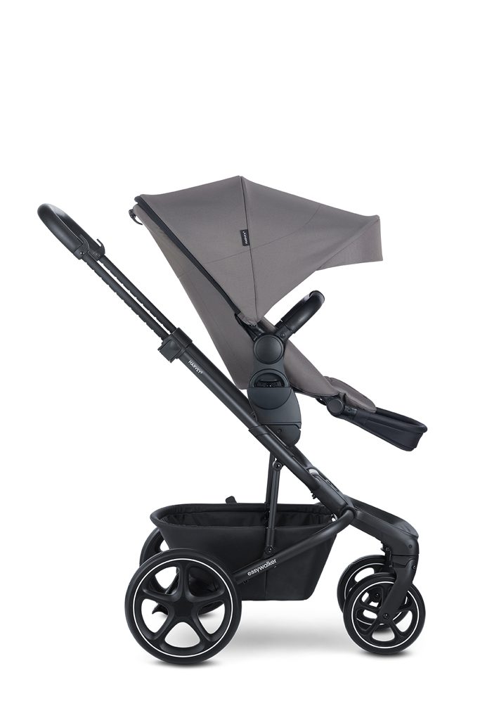 EASYWALKER Kočík kombinovaný Harvey⁵ Pebble Grey XXL RWS + CYBEX Aton B2 i-Size + základňa – Obrázok 10