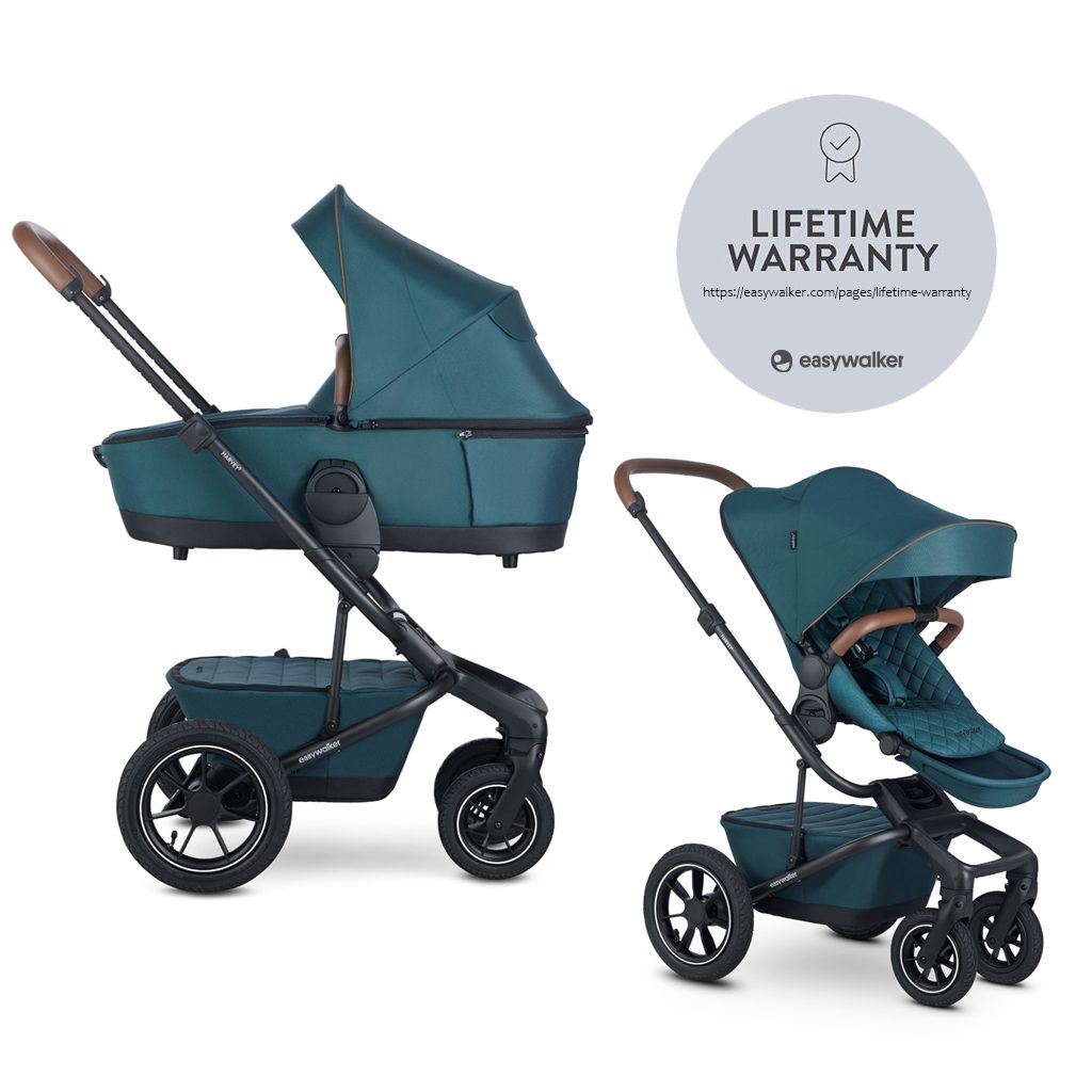 EASYWALKER Kočík kombinovaný Harvey⁵ Premium 2v1 Jade Green LITE AIR – Obrázok 2