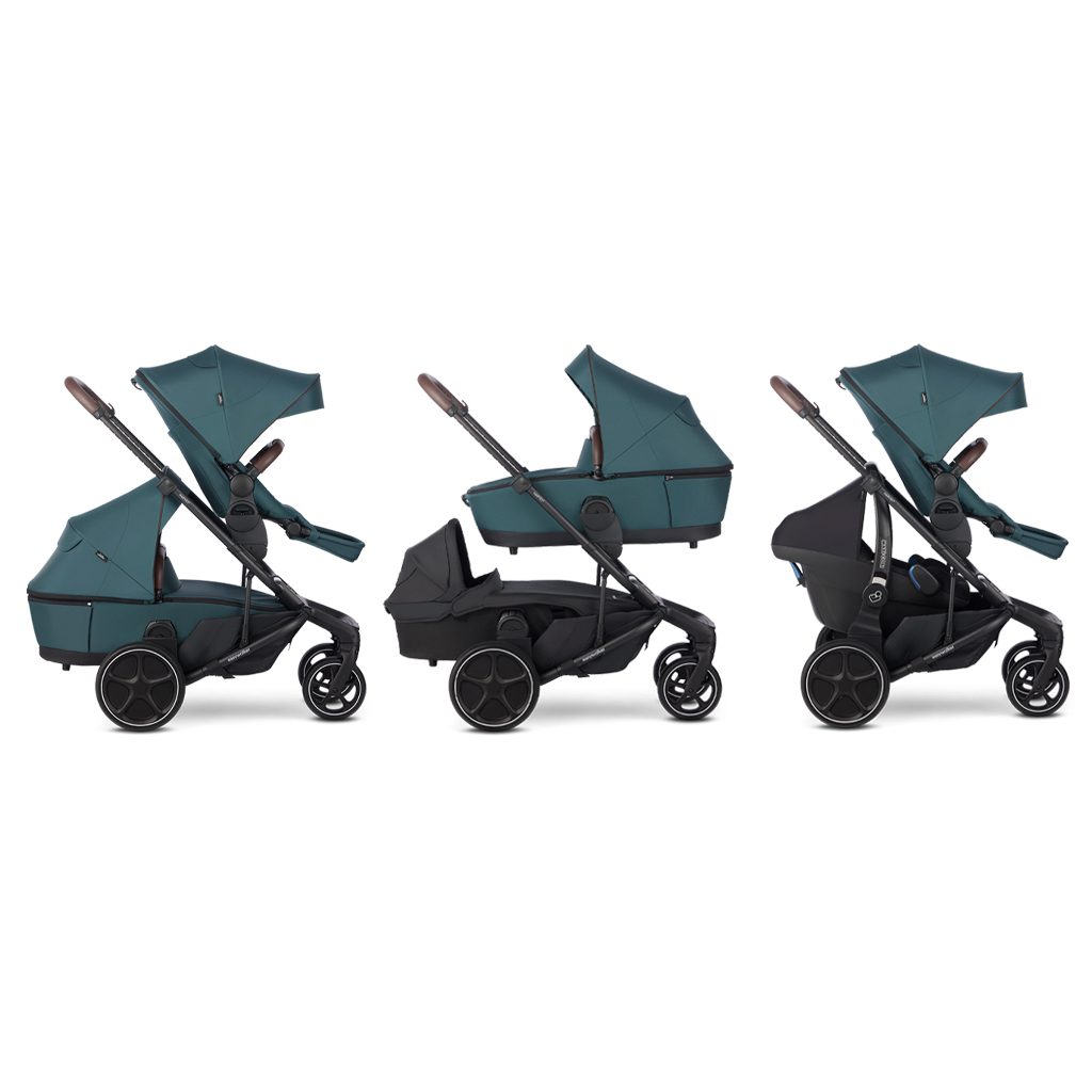 EASYWALKER Kočík kombinovaný Harvey⁵ Premium 2v1 Jade Green LITE RWS + CYBEX Aton B2 i-Size – Obrázok 17
