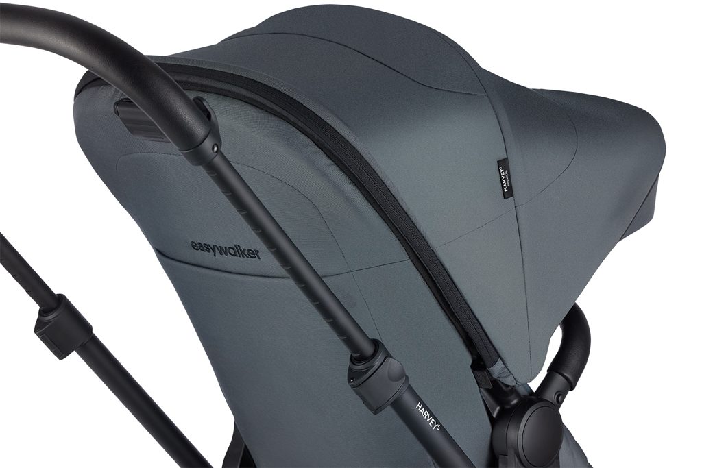 EASYWALKER Kočík kombinovaný Harvey⁵ Premium Mineral Grey XXL RWS + CYBEX Aton B2 i-Size – Obrázok 28