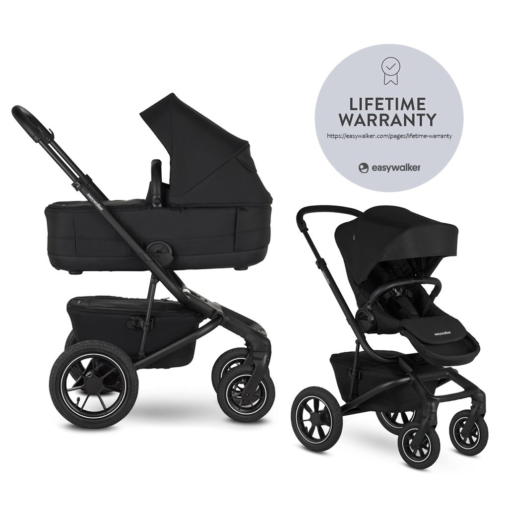 EASYWALKER Kočík kombinovaný Jimmey 2v1 Pepper Black LITE AIR – Obrázok 2