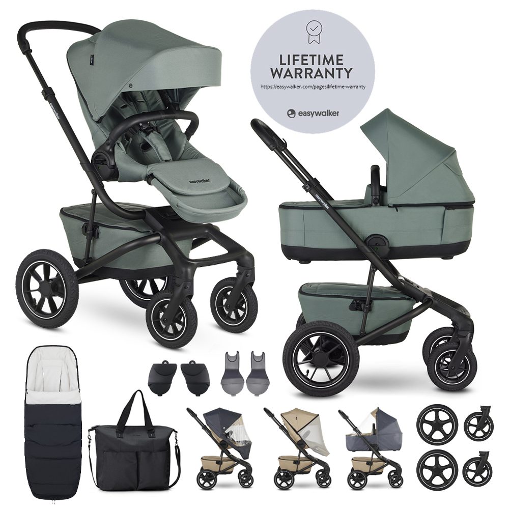 EASYWALKER Kočík kombinovaný Jimmey Thyme Green XXL AIR + RWS
