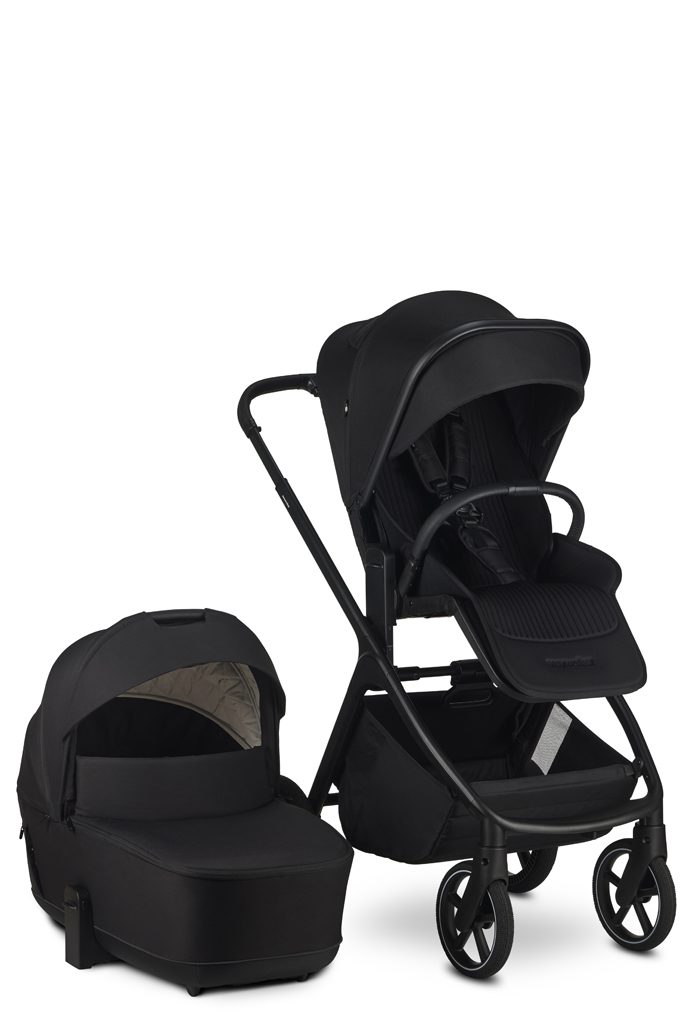 EASYWALKER Kočík kombinovaný Zoey Pure Black – Obrázok 3