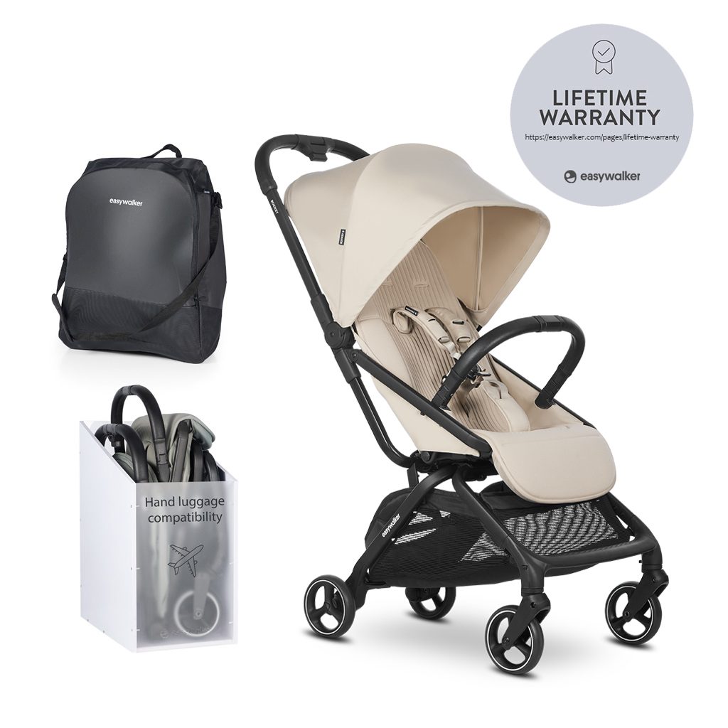EASYWALKER Kočík športový Rockey S Bright Taupe – Obrázok 2