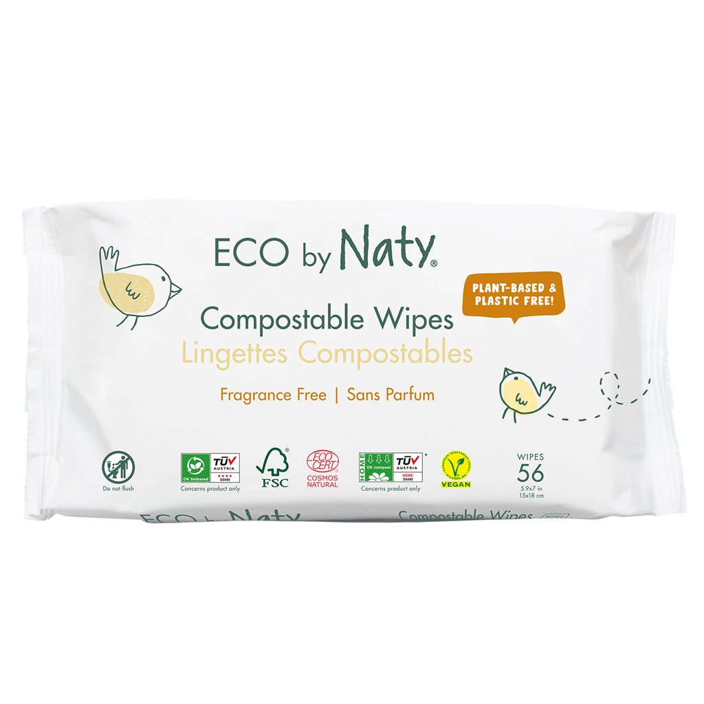 ECO BY NATY Sensitive 56 ks, bez vône - vlhčené obrúsky
