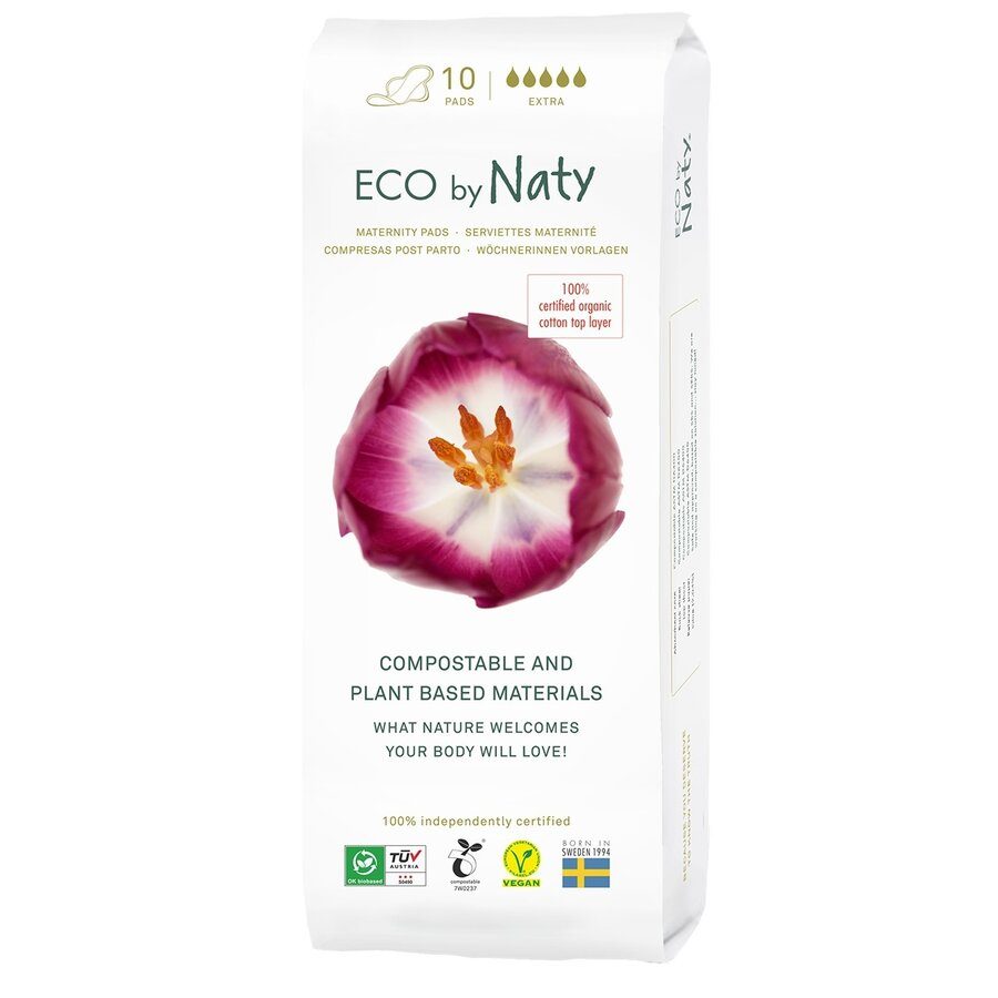 ECO BY NATY Vložky dámske materské po pôrode 10 ks – Obrázok 2