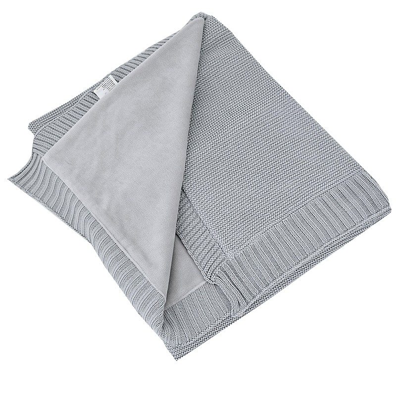 EKO Deka bambusová s velúrovou podšívkou Grey 100x80 cm – Obrázok 4