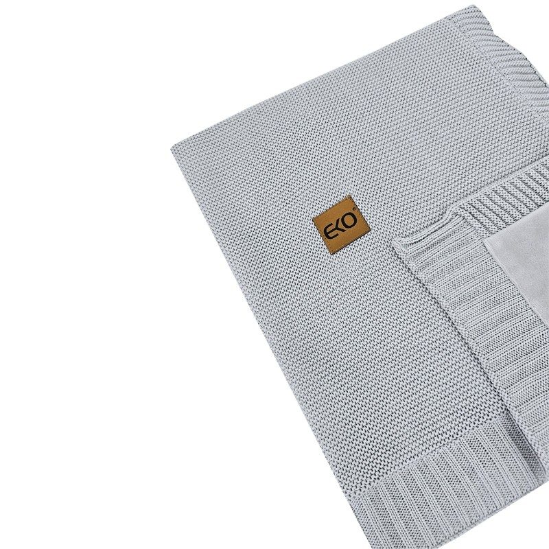 EKO Deka bambusová s velúrovou podšívkou Grey 100x80 cm – Obrázok 5