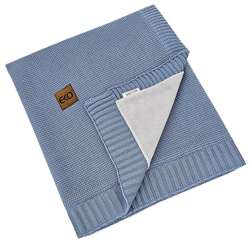 EKO Deka bambusová s velúrovou podšívkou Jeans 100x80 cm – Obrázok 2