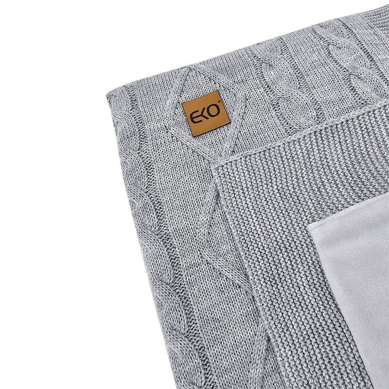 EKO Deka kašmírová s velúrovou podšívkou Grey 100x80 cm – Obrázok 4