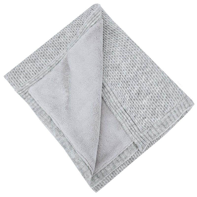 EKO Deka pletená s podšívkou Grey 100x80 cm – Obrázok 4