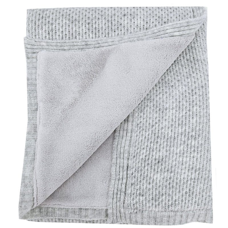 EKO Deka pletená s podšívkou Grey 100x80 cm – Obrázok 5