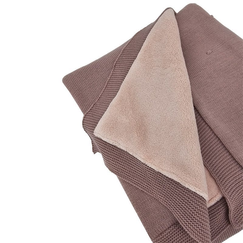 EKO Deka pletená s podšívkou Lilac 100x80 cm – Obrázok 5