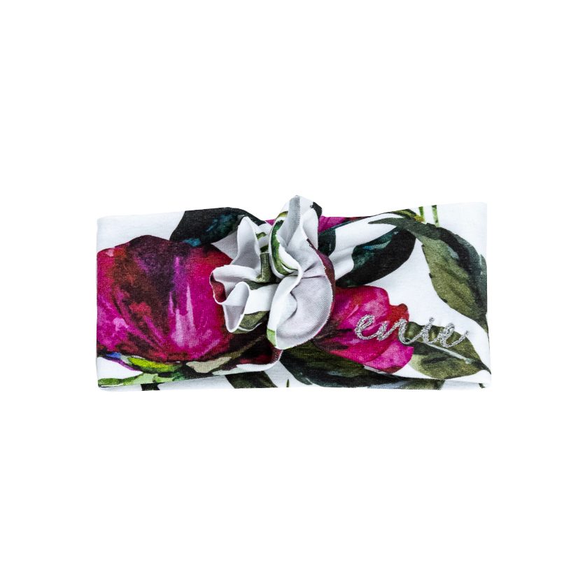 ENIE BABY Čelenka detská Happy Flowers dievča 0-3m – Obrázok 2