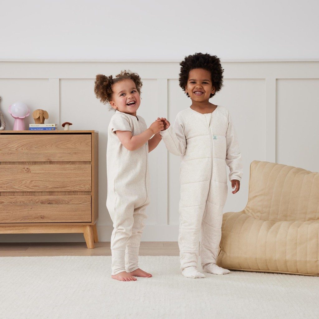 ERGOPOUCH Overal na spanie organická bavlna Onesie Oatmeal Marle 2-3 r, 2,5tog – Obrázok 8