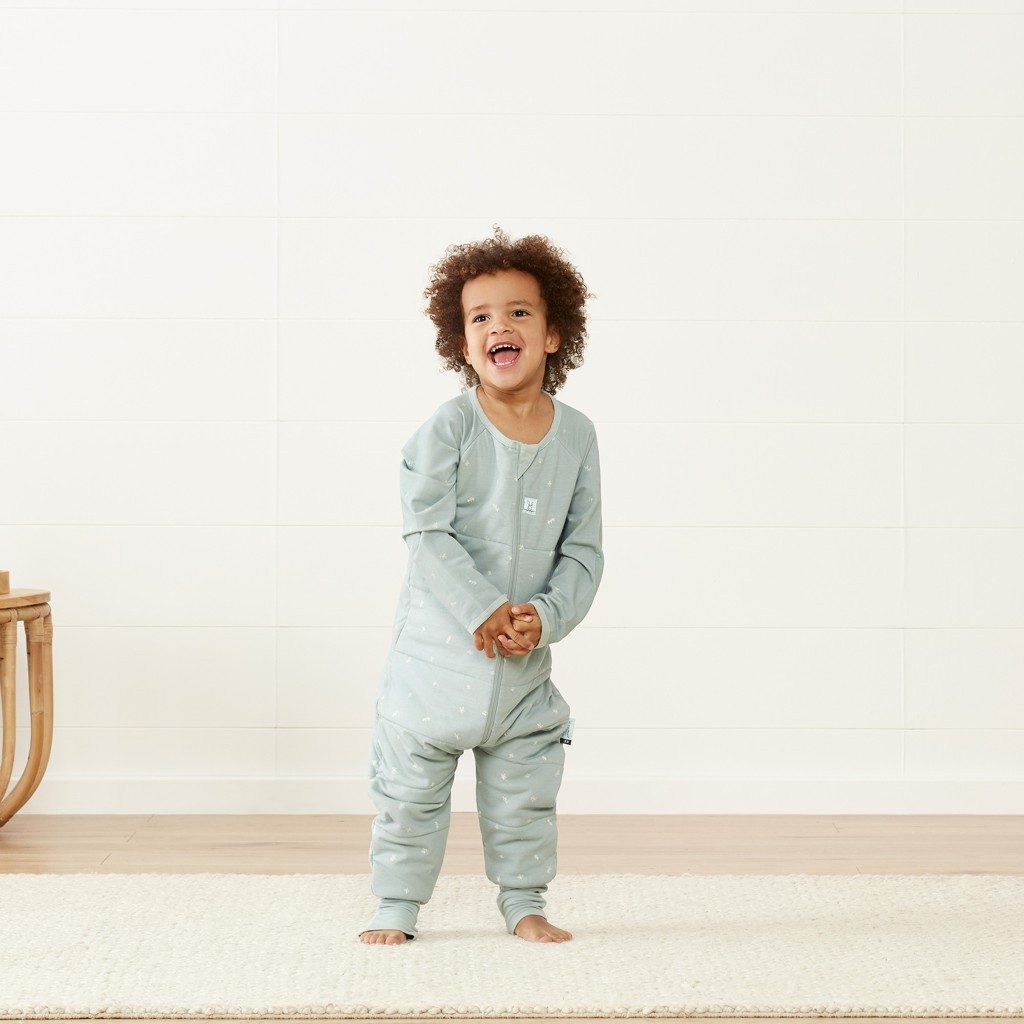 ERGOPOUCH Overal na spanie organická bavlna Onesie Sage 12-24 m, 2,5tog – Obrázok 5