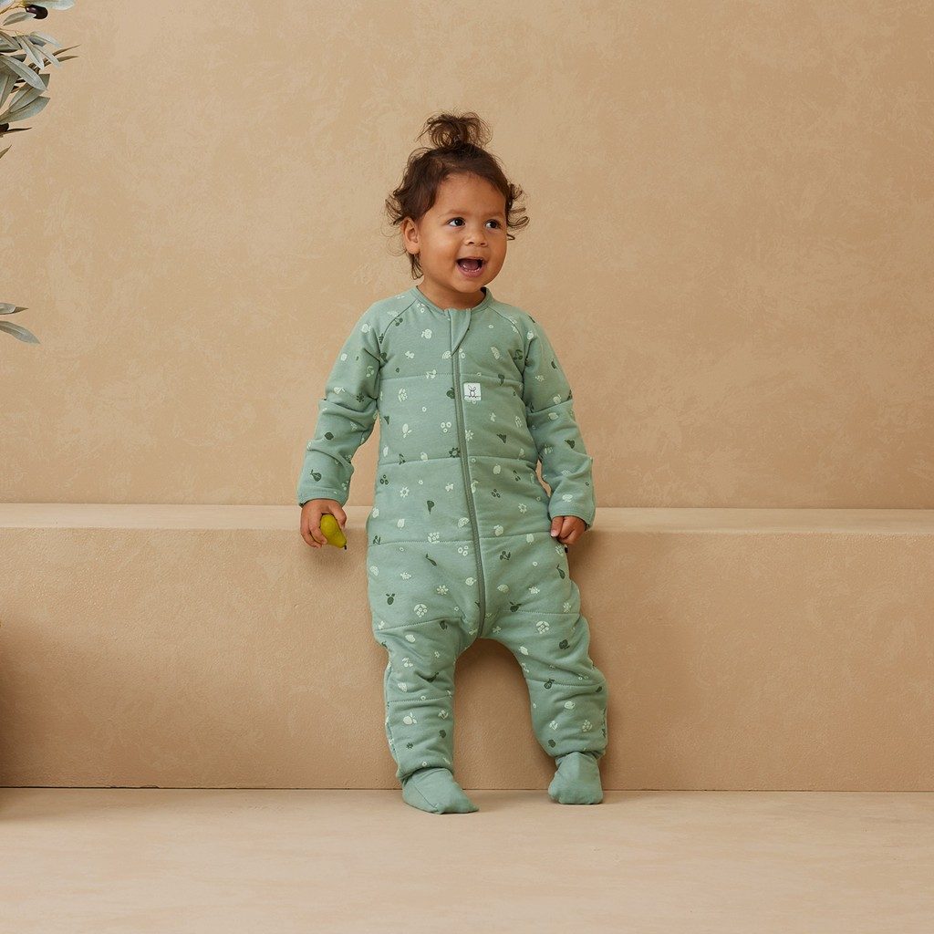 ERGOPOUCH Overal na spanie organická bavlna Onesie Sweet Orchard 6-12 m, 2,5 tog – Obrázok 5