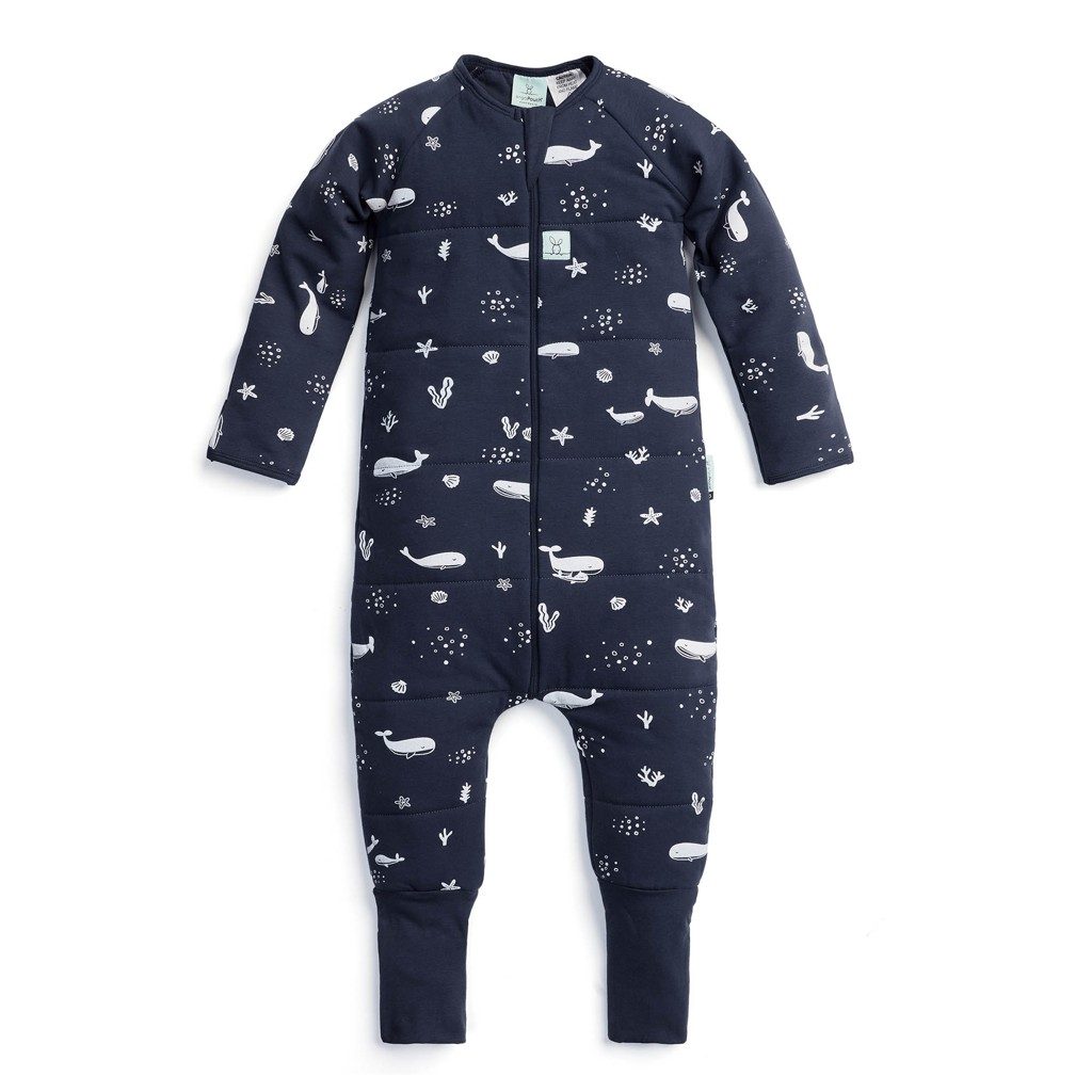 ERGOPOUCH Overal na spanie organická bavlna Onesie Whale 12-24 m, 2,5tog – Obrázok 2