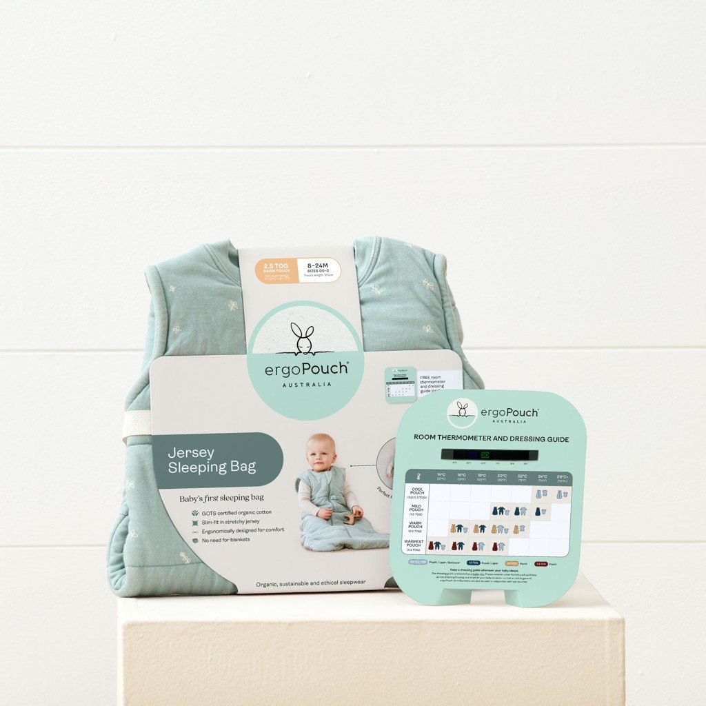 ERGOPOUCH Vak na spanie organická bavlna Jersey Bon Appetit 3-12 m, 6-10 kg, 0,2 tog – Obrázok 8