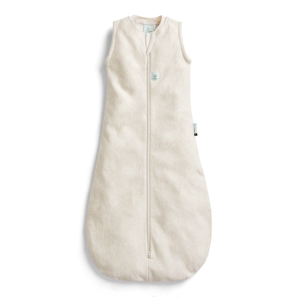 ERGOPOUCH Vak na spanie organická bavlna Jersey Oatmeal Marle 3-12 m, 6-10 kg, 0,2 tog – Obrázok 2