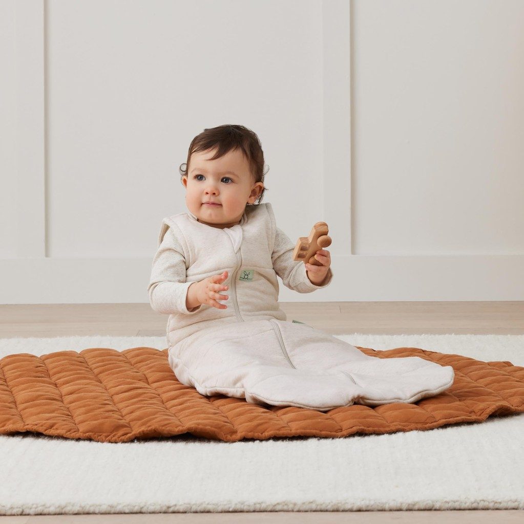 ERGOPOUCH Vak na spanie organická bavlna Jersey Oatmeal Marle 3-12 m, 6-10 kg, 2,5 tog – Obrázok 3