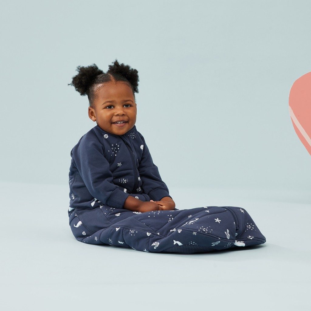 ERGOPOUCH Vak a overal na spanie 2v1 organická bavlna Suit Whale 2-4 r, 14-20 kg, 2,5 tog – Obrázok 4