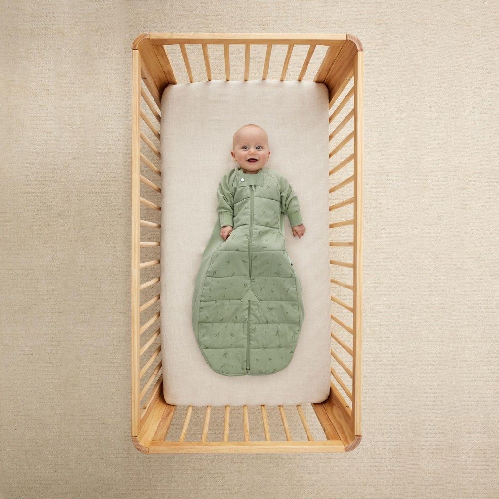 ERGOPOUCH Vak a overal na spanie 2v1 organická bavlna Suit Willow 3-12 m, 6-12 kg, 2,5 tog – Obrázok 4