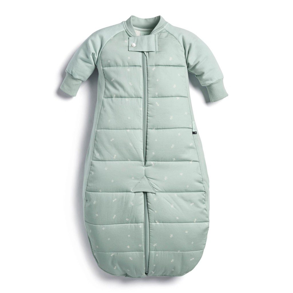 ERGOPOUCH Vak a overal na spanie 2v1 organická bavlna Suit Sage 8-24 m, 8-14 kg, 2,5 tog – Obrázok 3