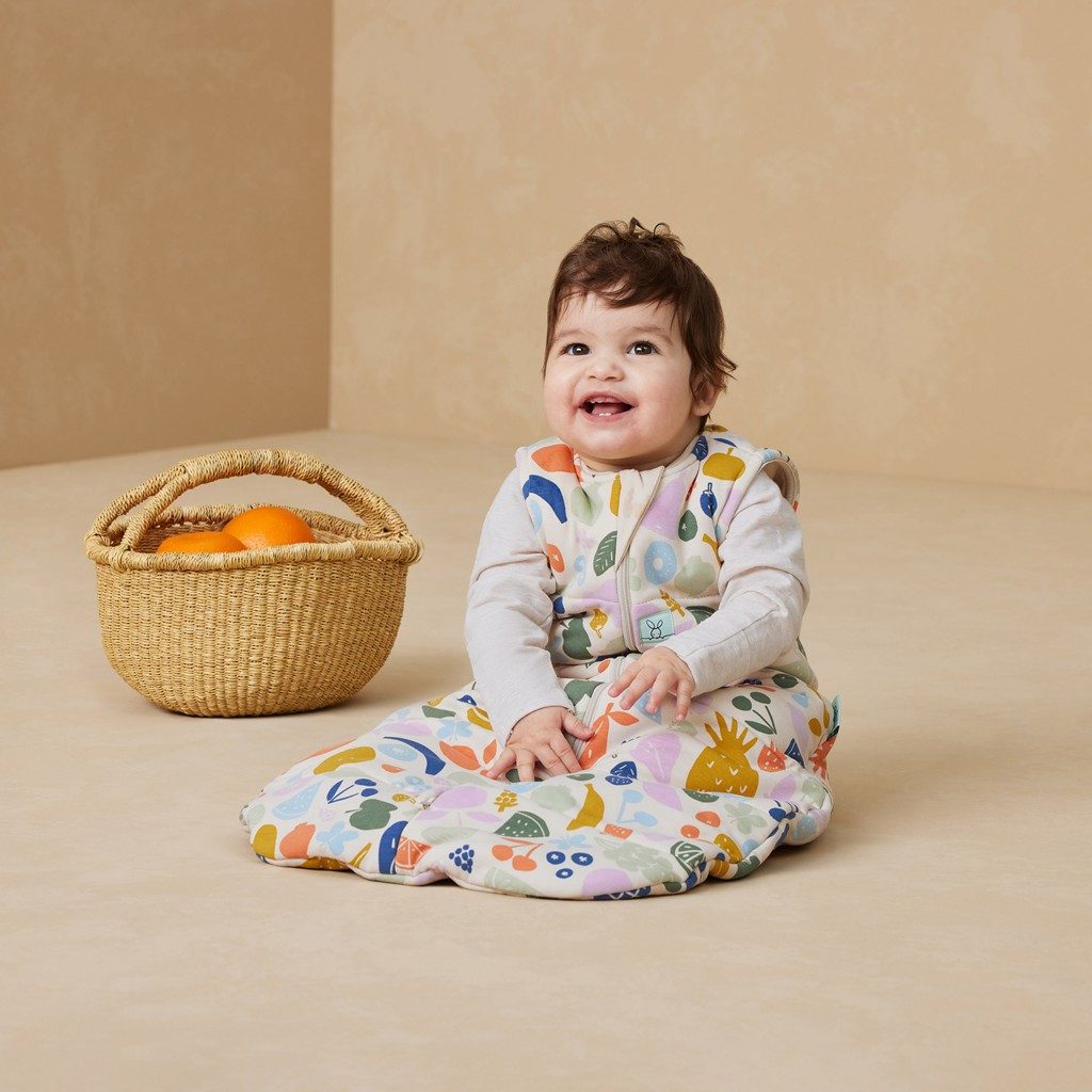 ERGOPOUCH Vak na spanie organická bavlna Jersey Fruit Salad 8-24 m, 8-14 kg, 2,5 tog – Obrázok 3