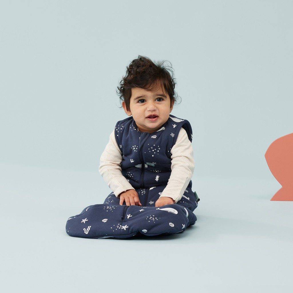ERGOPOUCH Vak na spanie organická bavlna Jersey Whale 3-12 m, 6-10 kg, 2,5 tog – Obrázok 3