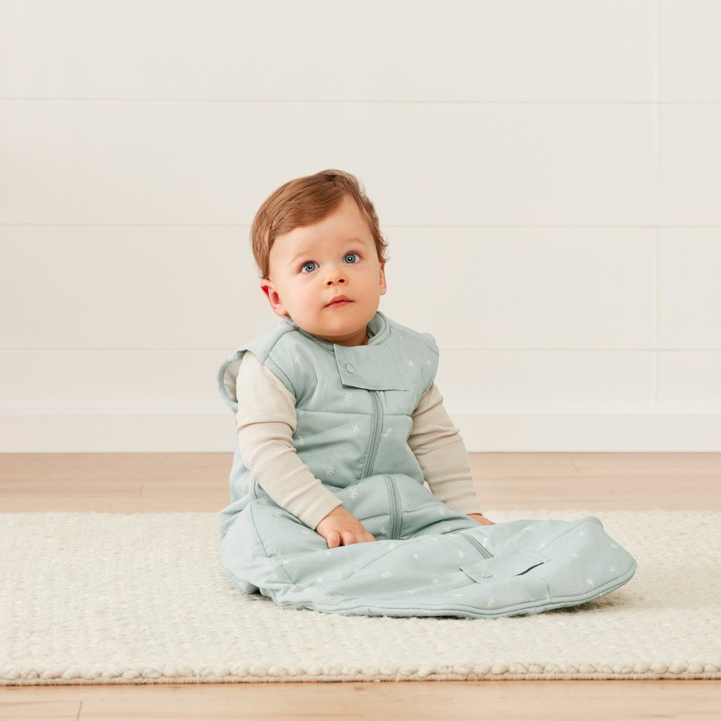 ERGOPOUCH Vak na spanie organická bavlna Sheeting Sage 2-4 y, 2,5 tog – Obrázok 6