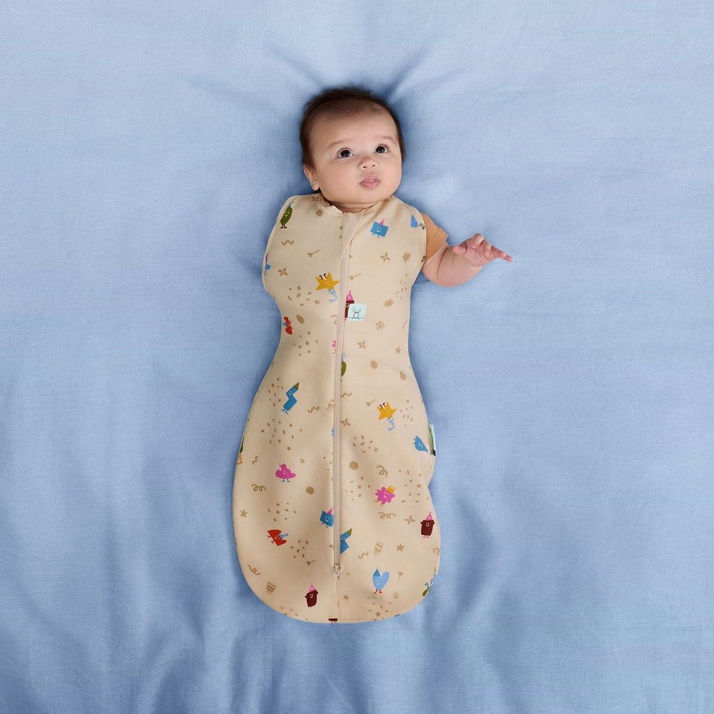 ERGOPOUCH Zavinovačka a vak na spanie 2v1 Cocoon Birthday Blobs 6-12 m, 8-10 kg, 1 tog – Obrázok 5