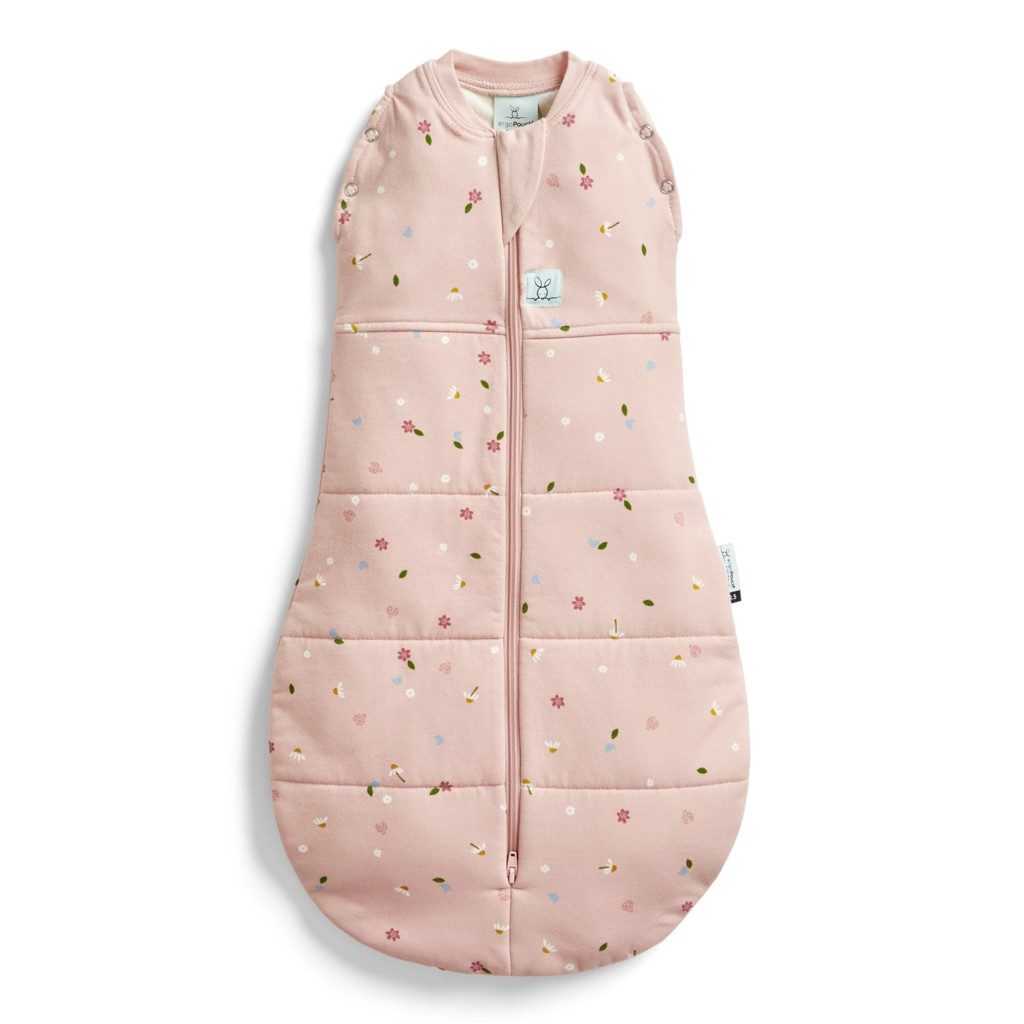 ERGOPOUCH Zavinovačka a vak na spanie 2v1 Cocoon Daisies 3-6 m, 6-8 kg, 2,5 tog – Obrázok 3